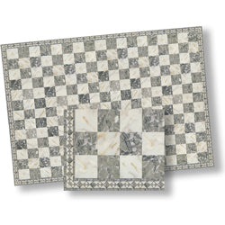 Gray & White Faux Marble Floor Tile