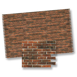 Antique Brick Wall Material, 12-1/4" X 18-3/4"