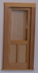 Door, 2 Flat Panel with upper Glass
