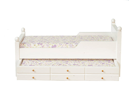 Trundle Bed, White