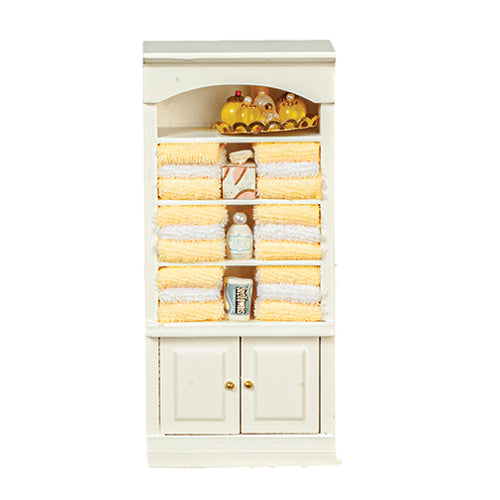 Bathroom Cupboard with Accessories, Yellow