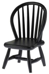 Windsor Side Chair, Black