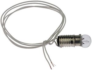 Screw Base Bulb with Wire, 12V
