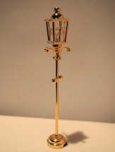 Brass Lantern Outdoor Post, LED