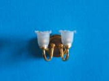 Wall Sconce, 2 Frosted Shades, LED