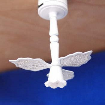 Ceiling Fan with Light, White, LED
