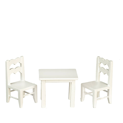 CBB355, Child Table & 2 Chairs, White