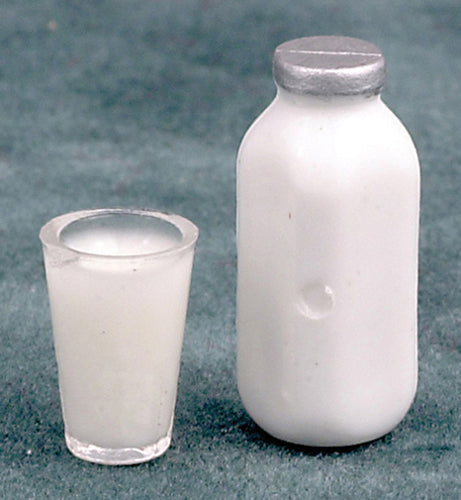 Quart of Milk with Glass