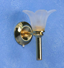 Single Frosted Tulip Wall Sconce