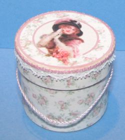 Hat Box Kit with Lady, Pink