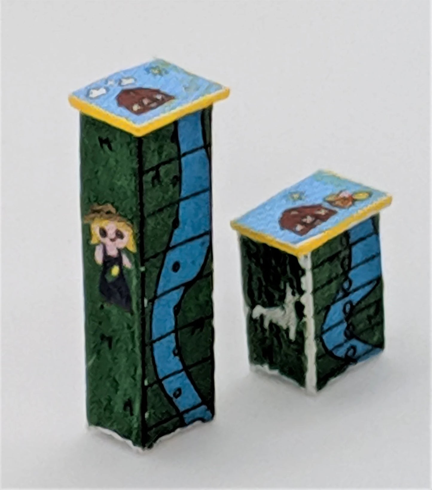 1/4" Scale Children Tiny Chest of Drawers Kit, Farm, Disc