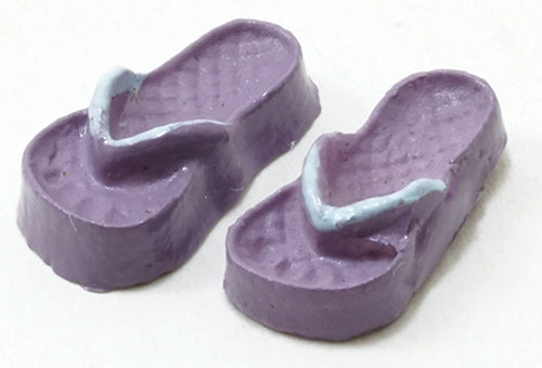 1/2" Scale Flip Flops, Lilac & Light Blue, Small