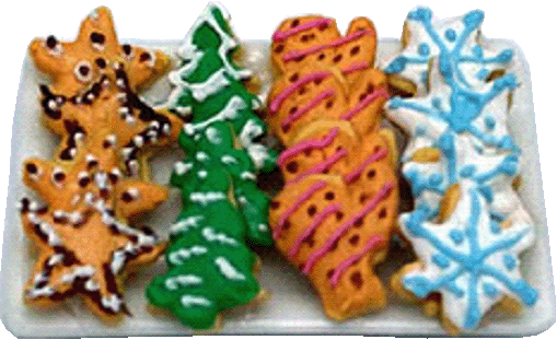 Christmas Cookies on Tray