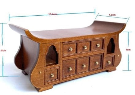 French Art Nouveau Side Table, Walnut