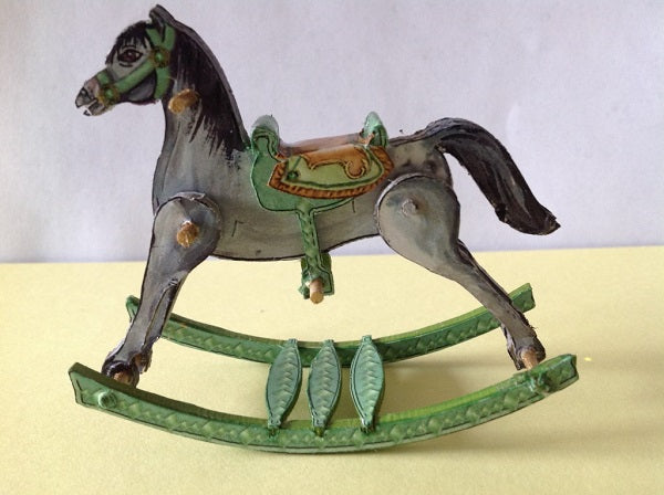 Rocking Horse Kit, Gray Horse with Green Trim