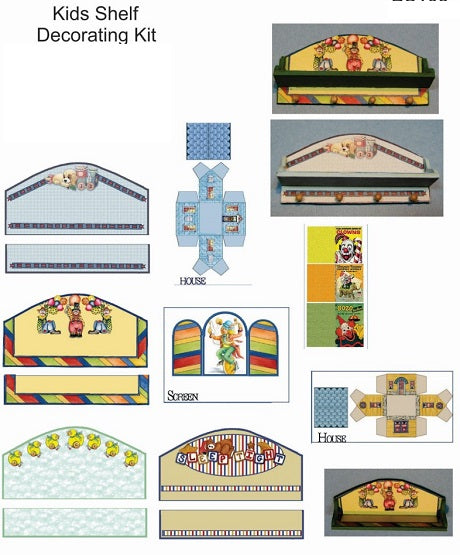 4 Peg Shelf Kit, Kids