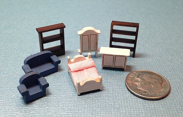 1/144" Scale Girls Bedroom Set Kit, 10pc