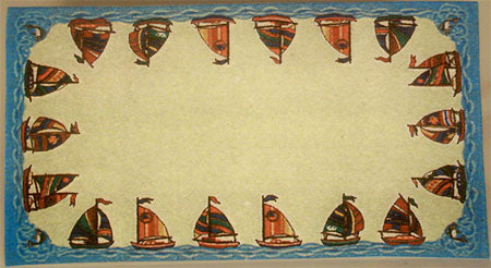 Rug #633 Sailboats