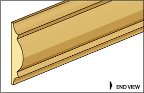 Chair Rail, 1/4"