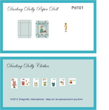 Paper Doll Kit, Darling Dolly