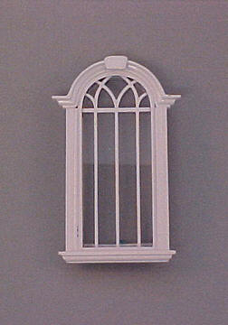 Cambridge Decorated Single Window, White