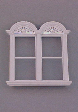 Newport Plain Double Window, White