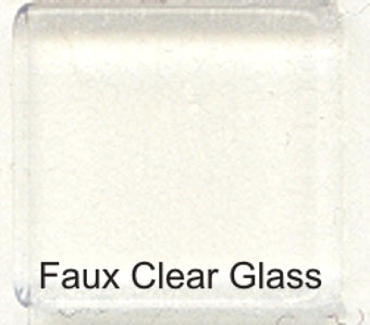 Faux Clear Glass Tiles