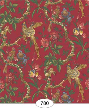 Garden Grove Red Wallpaper
