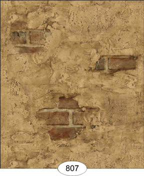 Weathered Plaster Brick Paper, Brown