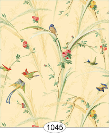 Songbirds Ivory Wallpaper