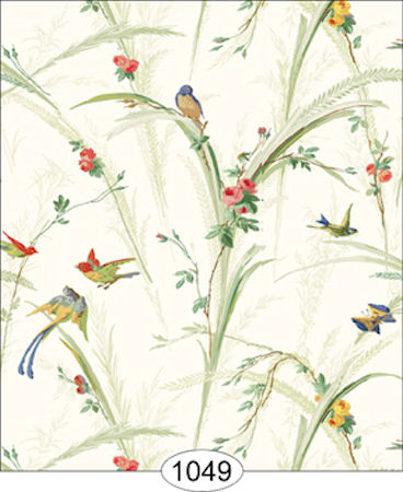 Songbirds White Wallpaper
