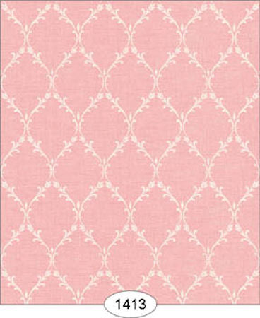 Emma Lattice Pink Wallpaper