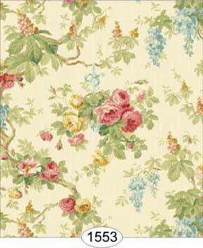 Wisteria Ivory White Wallpaper