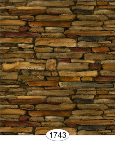 Rustic Rock Dark Brown Paper