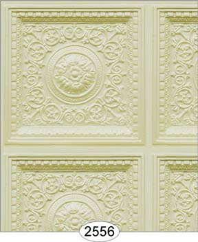 Cream Rosette Panel Paper