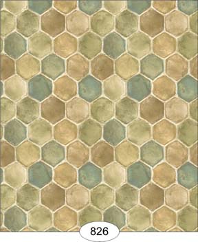 Honeycomb Tile Paper, Green