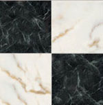Faux Black & White Marble Tile Sheet