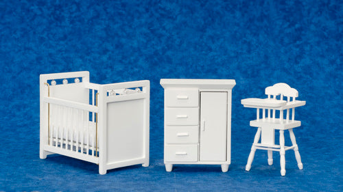 Nursery Set, White, 3pc