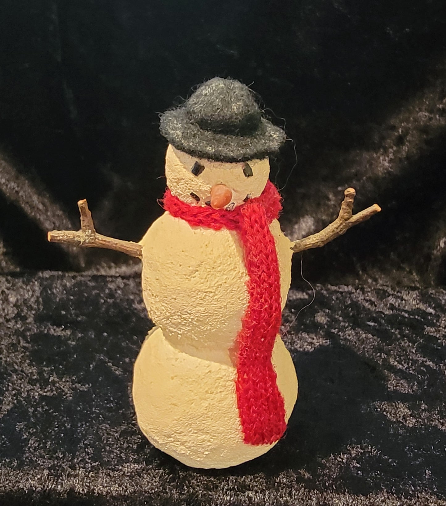 Snowman Figure, Black Hat