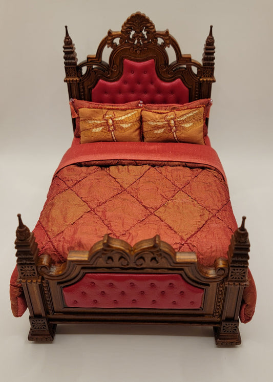 Gothic Panel Bed, 19thC, Dressed by Wilson Santiago