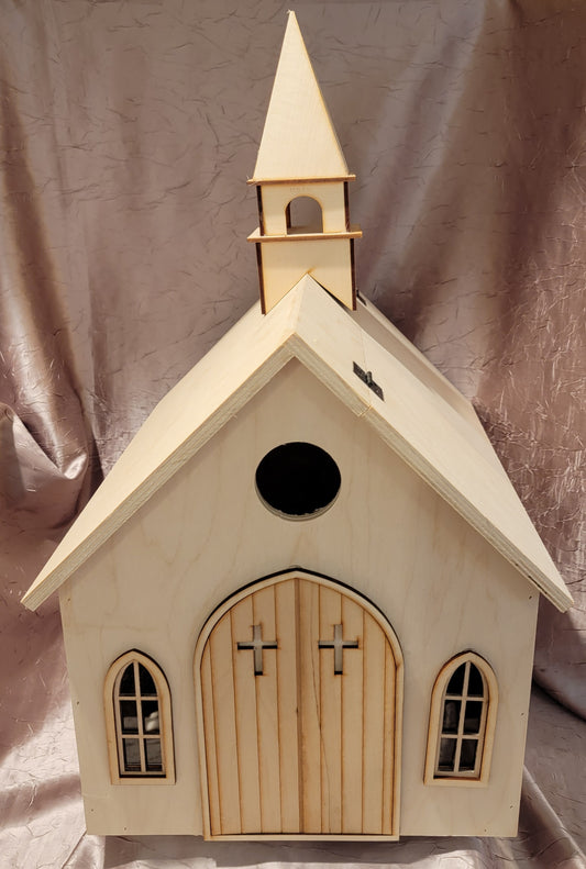 Country Church Assembled Shell