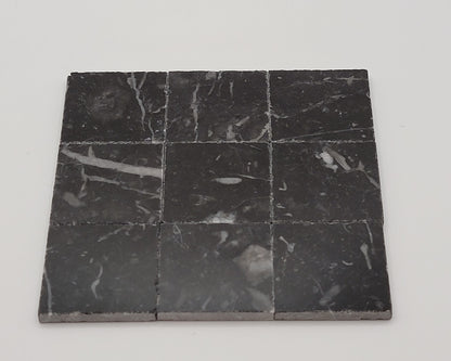 Real Black Marble Tiles, 25 pcs