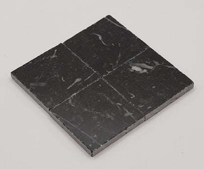 Real Black Marble Tiles, 25 pcs
