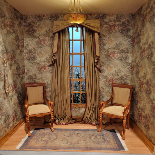 Sitting Room with Outdoor Scene Vignette