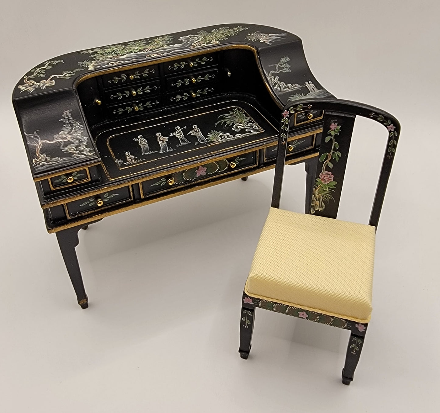 Curved Writing Desk & Chair, BBS