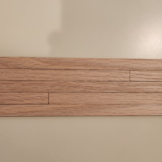 Red Oak Hardwood Plank Flooring, 3/8"