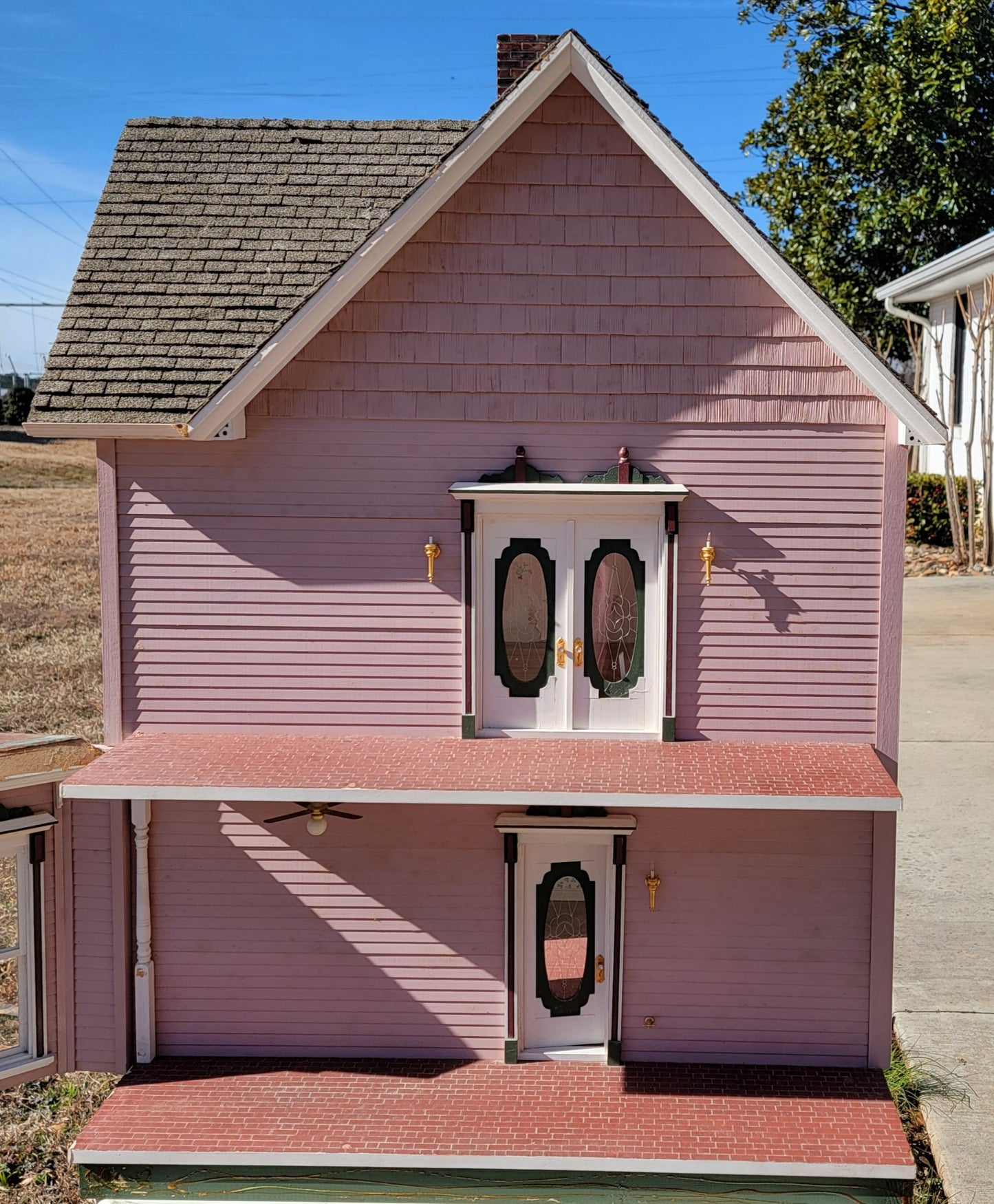 Custom Victorian Dollhouse Complete, Rose