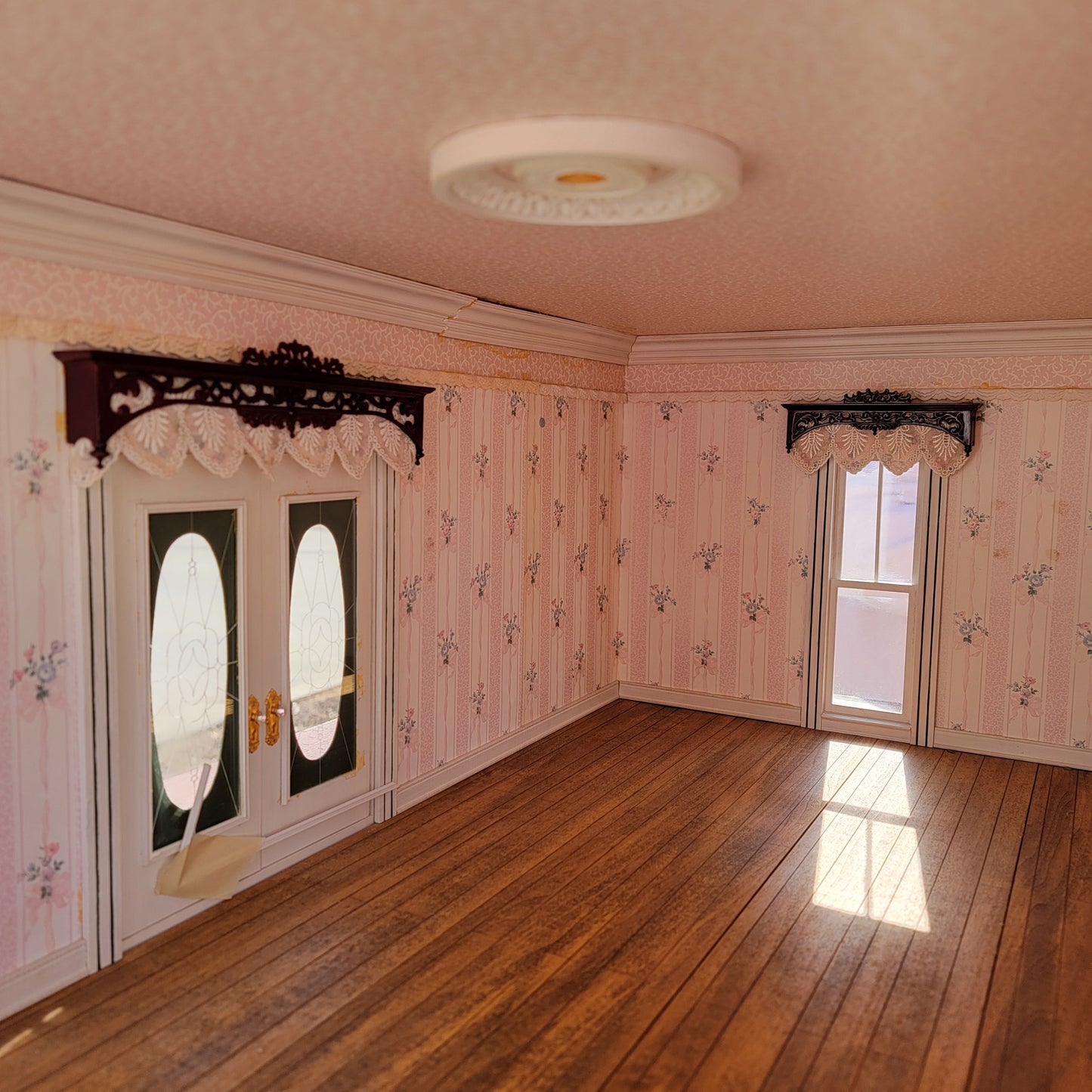 Custom Victorian Dollhouse Complete, Rose