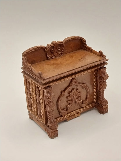 1/2" Scale Cherry Buffet, Hand Carved