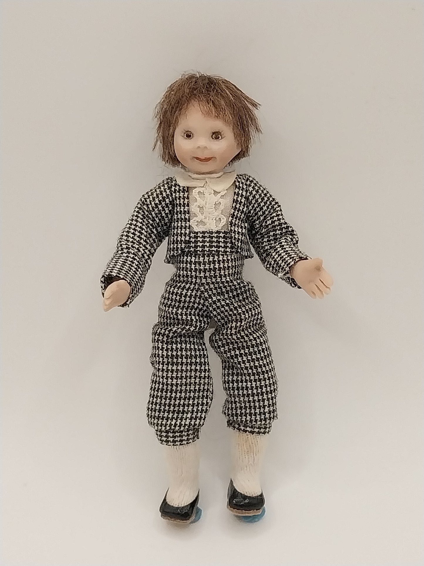 Victorian Boy, Black Gingham
